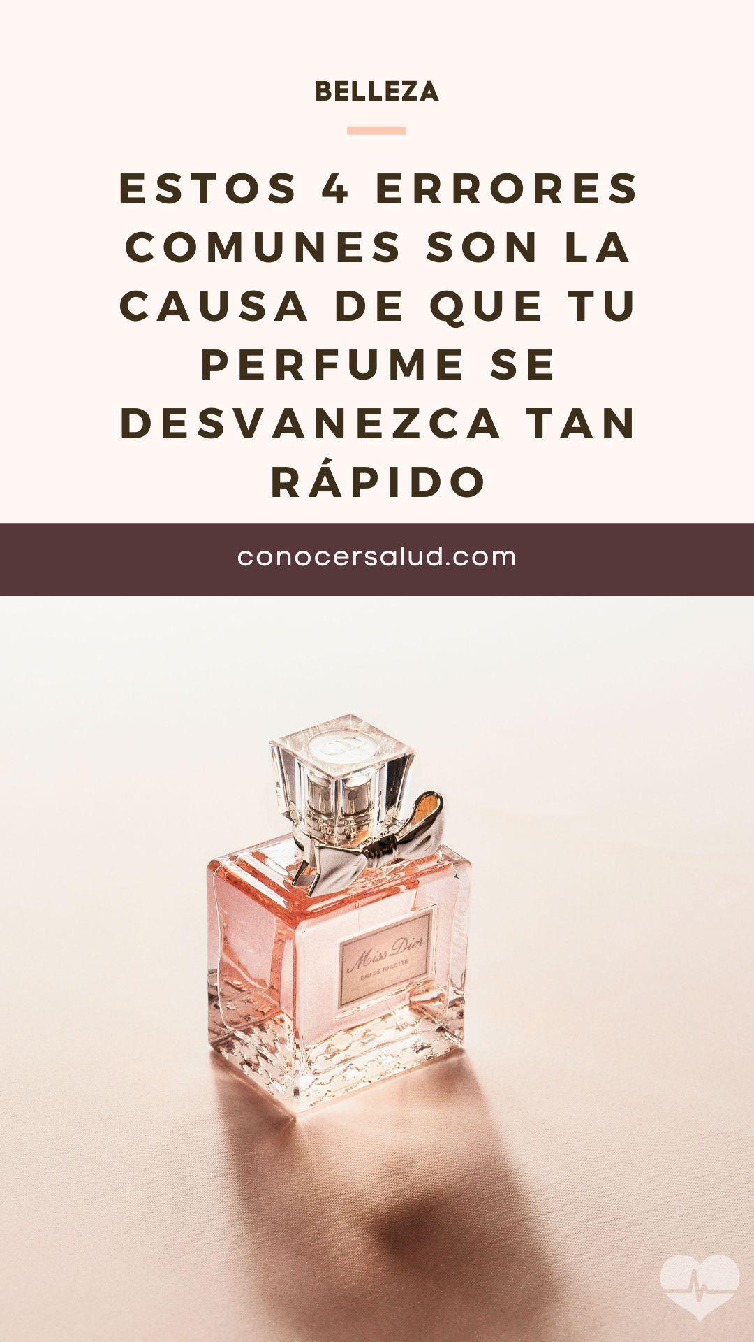 Estos 4 errores comunes son la causa de que tu perfume se desvanezca tan rápido