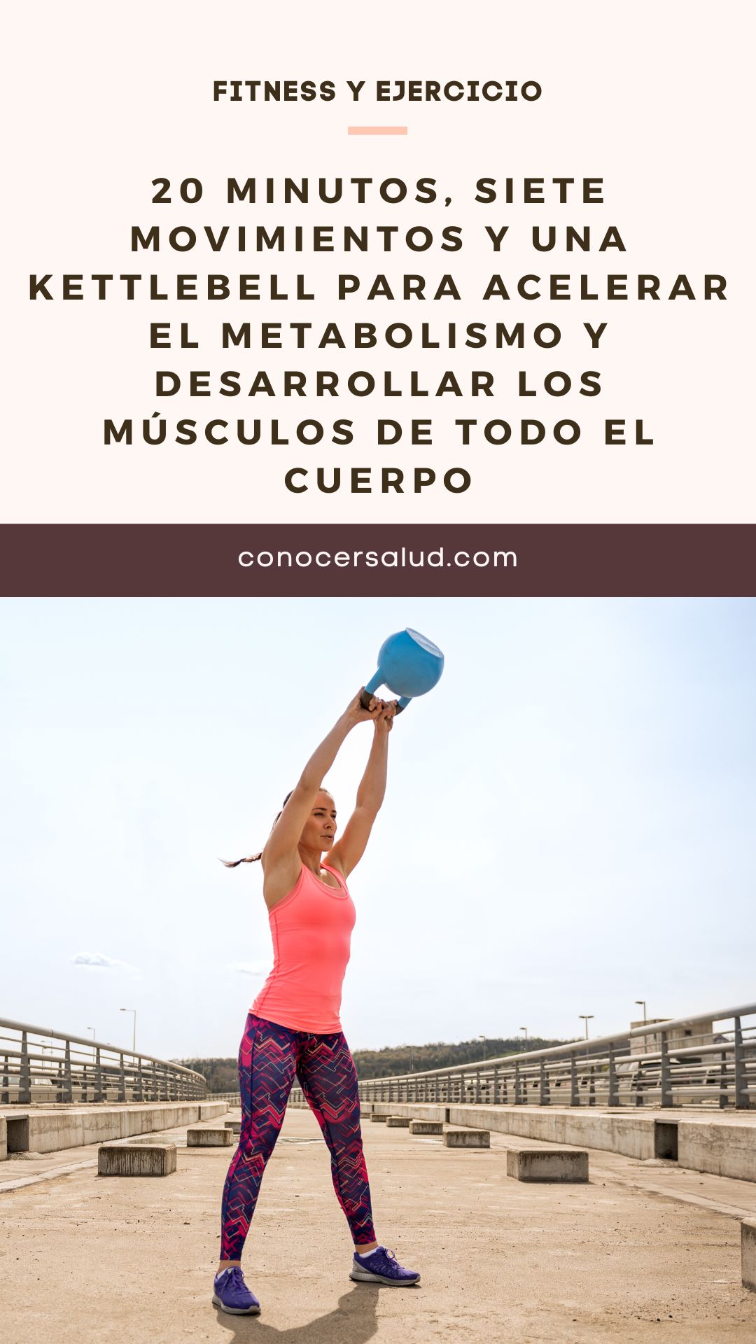 20 minutos, siete movimientos y una kettlebell para acelerar el metabolismo y desarrollar los músculos de todo el cuerpo